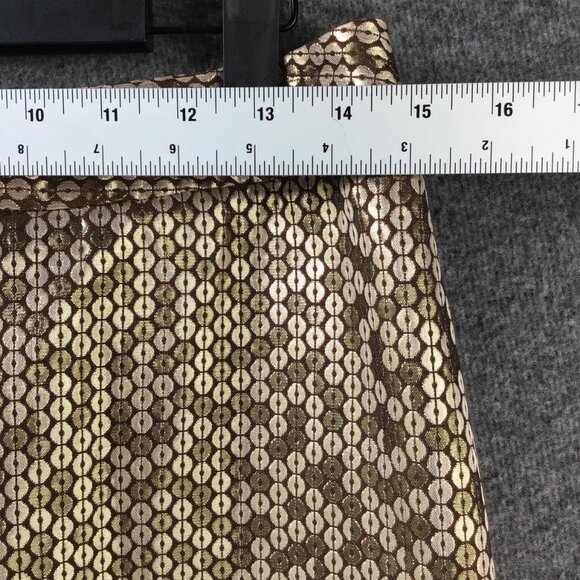 Worthington Bronze and Champagne Sequin Textured Skirt Sz 10 - Picture 3 of 8
